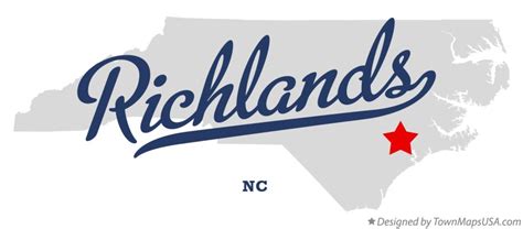 Map of Richlands, NC, North Carolina