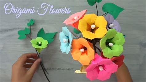 How To Make Origami Paper Flower Bouquets | Best Flower Site