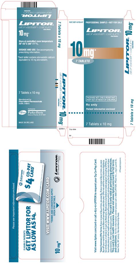 Lipitor - FDA prescribing information, side effects and uses