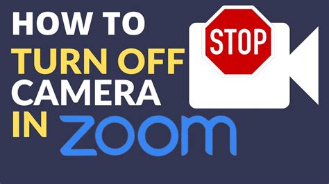 How to TURN OFF YOUR CAMERA on ZOOM - YouTube