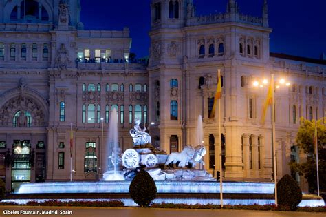 Cibeles Fountain, Madrid, Spain - The centerpiece of the iconic Plaza ...