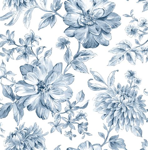 Blue and White Floral Wallpapers - 4k, HD Blue and White Floral ...