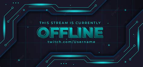 Streaming Offline Gaming Background Banner Technology Glow Dark Neon ...