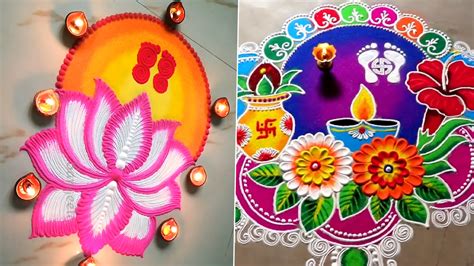 Festivals & Events News | Rangoli Designs For Diwali 2022: Easy Lotus ...