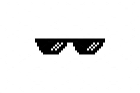 Pixel glasses of thug life meme. | Illustrations ~ Creative Market