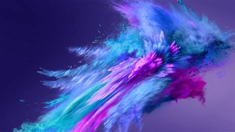 Blue Pink Color Powder Spray 4K HD Abstract Wallpapers | HD Wallpapers ...