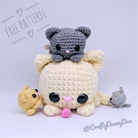 Cube Kitty Cat Amigurumi Pattern