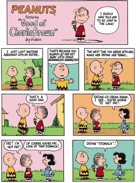 Peanuts by Charles Schulz for January 31, 2016 | GoComics.com | Charlie ...