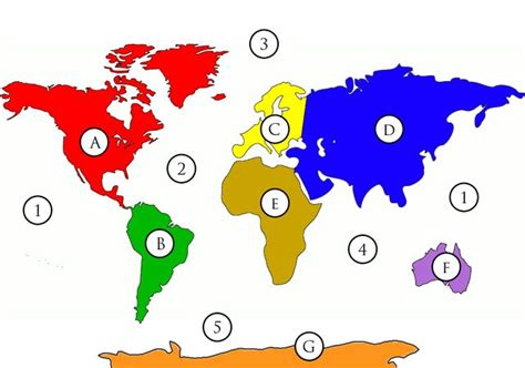 Oceans and Continents Map Quiz - By Mr_Egan