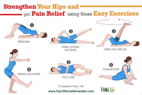 10 Easy Exercises to Strengthen Your Hips and to Help Relieve Pain ...