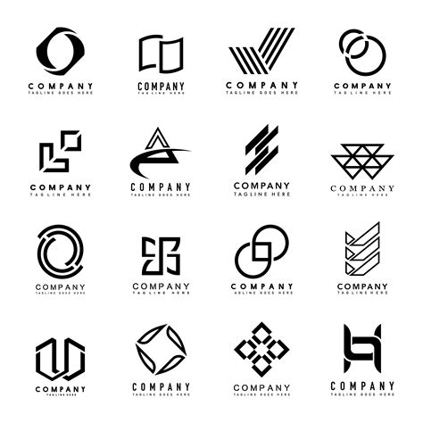 Set of company logo design ideas vector - Download Free Vectors ...