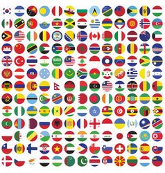 All Country Flag in Round Vector Images (over 150)