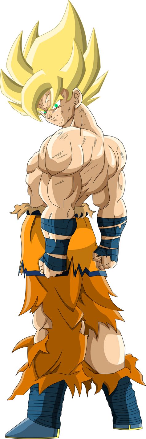 Super Saiyan Goku (Frieza Saga) MLL Redesign by MAD-54 on DeviantArt