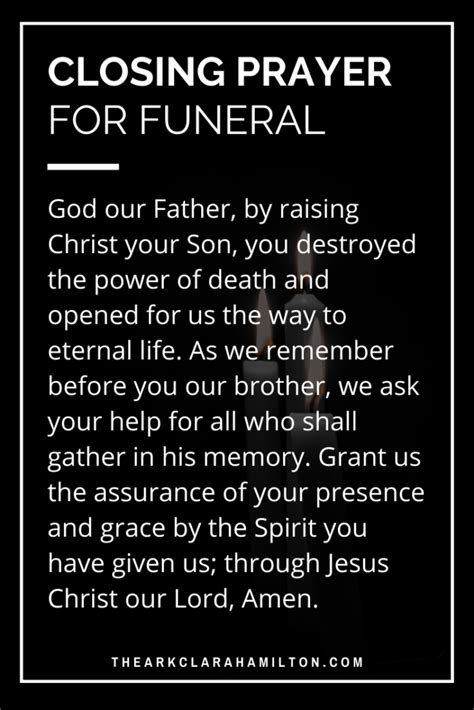 Benediction Prayer For Funeral – CHURCHGISTS.COM