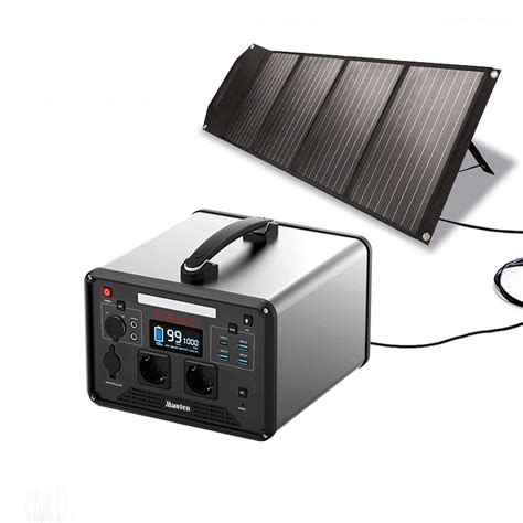 1000W portable power station with solar panel - SEVEN COLORS LIGHTING ...