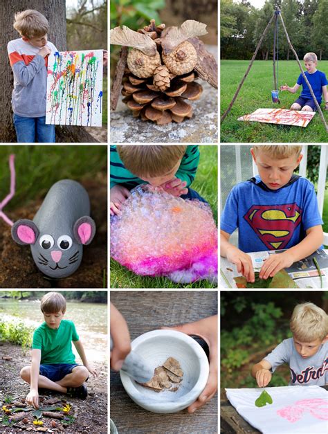 Fun Outdoor Arts and Crafts Ideas for Kids - Fireflies and Mud Pies