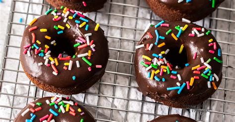 Chocolate Sprinkle Donuts - Sugar Salt Magic