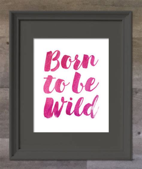 Born to Be Wild, Watercolor Art Print, Modern Nursery Decor, Art Print ...