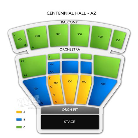 Centennial Hall Seating Chart Tucson | Portal.posgradount.edu.pe