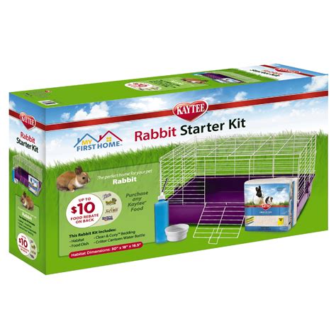 Kaytee My First Home Rabbit Starter Kit, 30" L X 18" W X 16.5" H | Petco