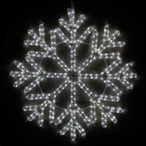 LED 40 Point Snowflake, Cool White Lights