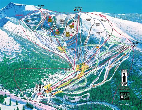 Ski Santa Fe Resort Trail Map • Piste Map • Panoramic Mountain Map