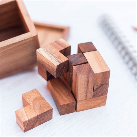 soma cube wooden puzzle by fablittlegiftshop | notonthehighstreet.com