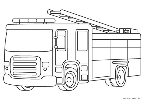 Free Printable Fire Truck Coloring Sheets - Printable Templates Free