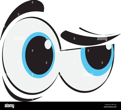 side eye cartoon eyes icon Stock Vector Art & Illustration, Vector ...