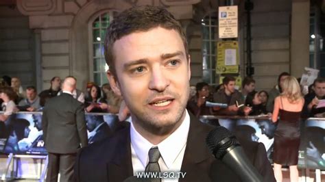 Justin Timberlake In Time UK Premiere Interview - YouTube