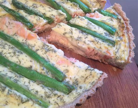 Smoked Salmon & Asparagus Quiche - Emma Eats & Explores