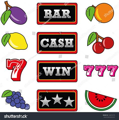 Slot Machine Symbols Stock Vector (Royalty Free) 144072175 | Shutterstock