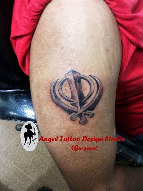 Angel Tattoo Design Studio: Khanda Tattoo Designs and its Meanings