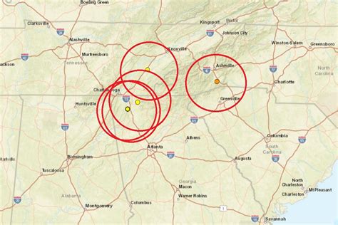 Seven Earthquakes Rattle North Carolina, Tennessee, and Georgia This Week