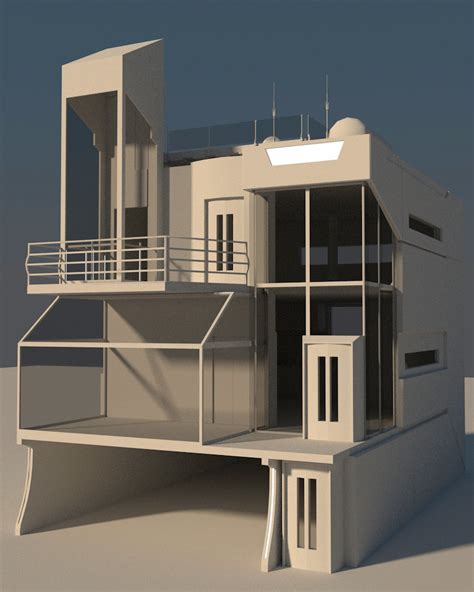 modern house scale model