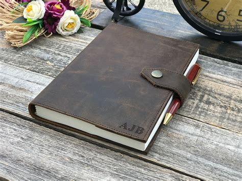 Personalized Leather Journal Notebook Refillable Antique A5 - Etsy ...