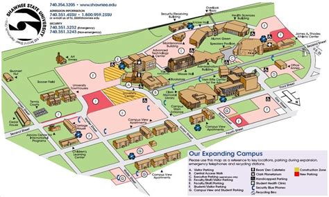 Shawnee State University Campus Map | Campus map, Shawnee state, Map