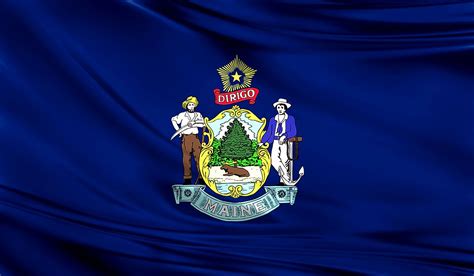 Maine State Flag - WorldAtlas.com