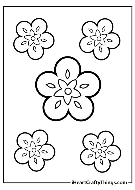 Black And White Coloring Pictures Of Flowers - Home Alqu