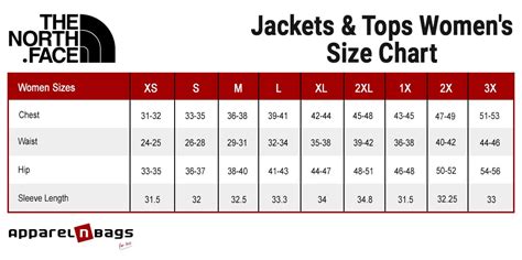 Sizing North Face Size Chart | atelier-yuwa.ciao.jp