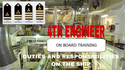 4TH ENGINEER DUTIES AND RESPONSIBILITIES ON THE SHIP - YouTube