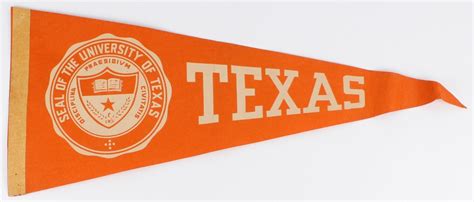 Vintage 1950's University of Texas Pennant | Pristine Auction