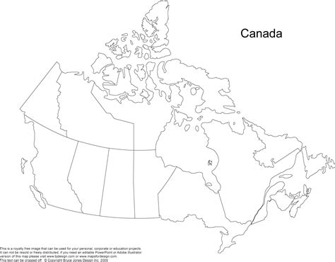 Canada and Provinces Printable, Blank Maps, Royalty Free, Canadian States