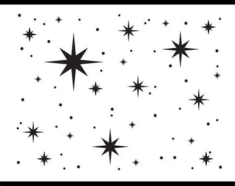 Twinkle Stars Stencil by StudioR12 Arte para niños - Etsy España | Star ...