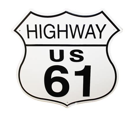 Sign Highway US 61 -"Blues Highway" - | Mid-South Products