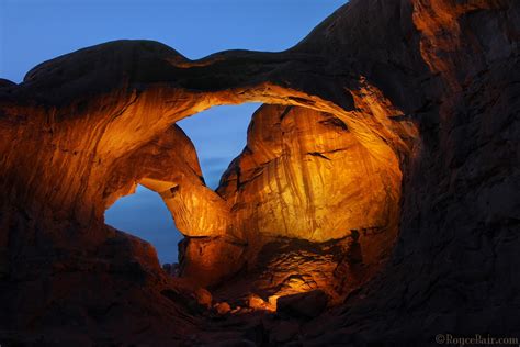 Into The Night Photography: Inside Double Arch