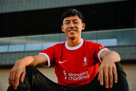 In photos: Wataru Endo's Liverpool signing day at the AXA Training ...