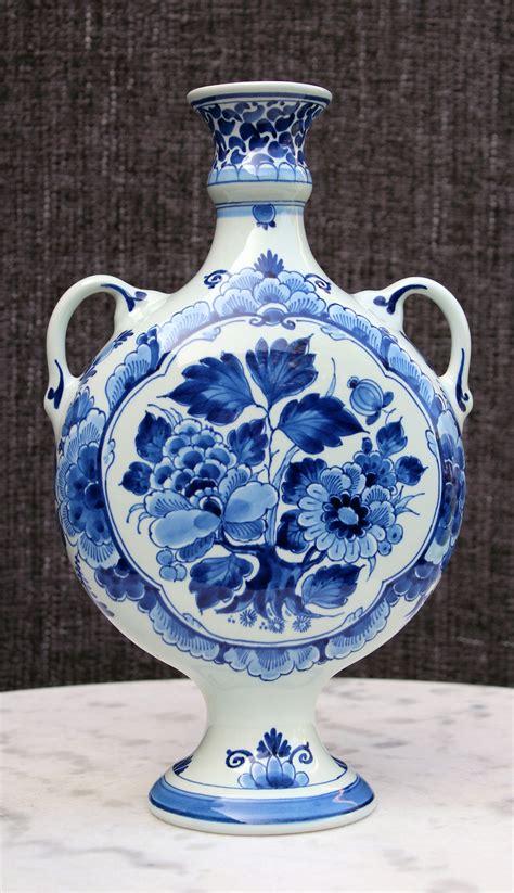 Vintage Royal Delft DE PORCELEYNE FLES Handled Vase Hand - Etsy | Delft ...