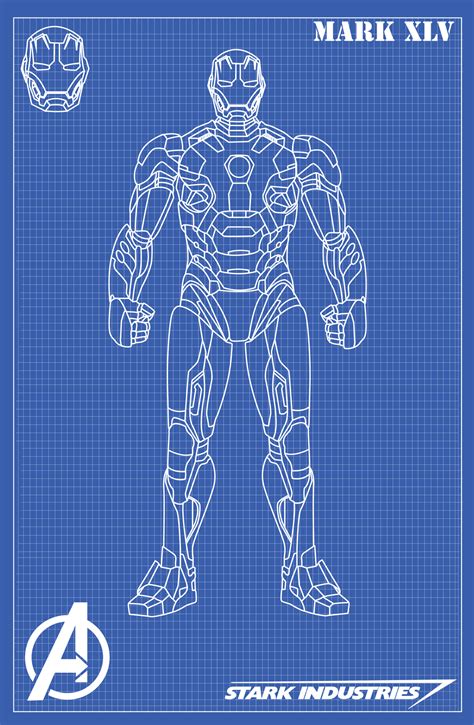 Iron Man Mark XLV Blueprints by nickgonzales7 on DeviantArt