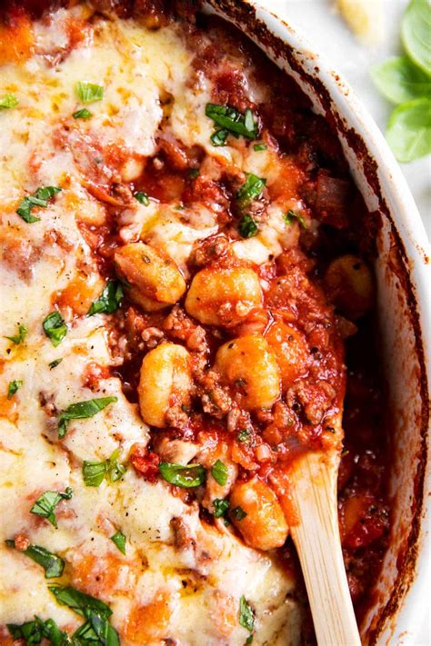 Easy Bolognese Gnocchi Bake Recipe - Savory Nothings